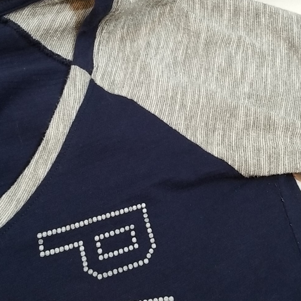 Adidas Indiana Pacers Raglan Tee | Navy & Grey - Picture 8 of 9
